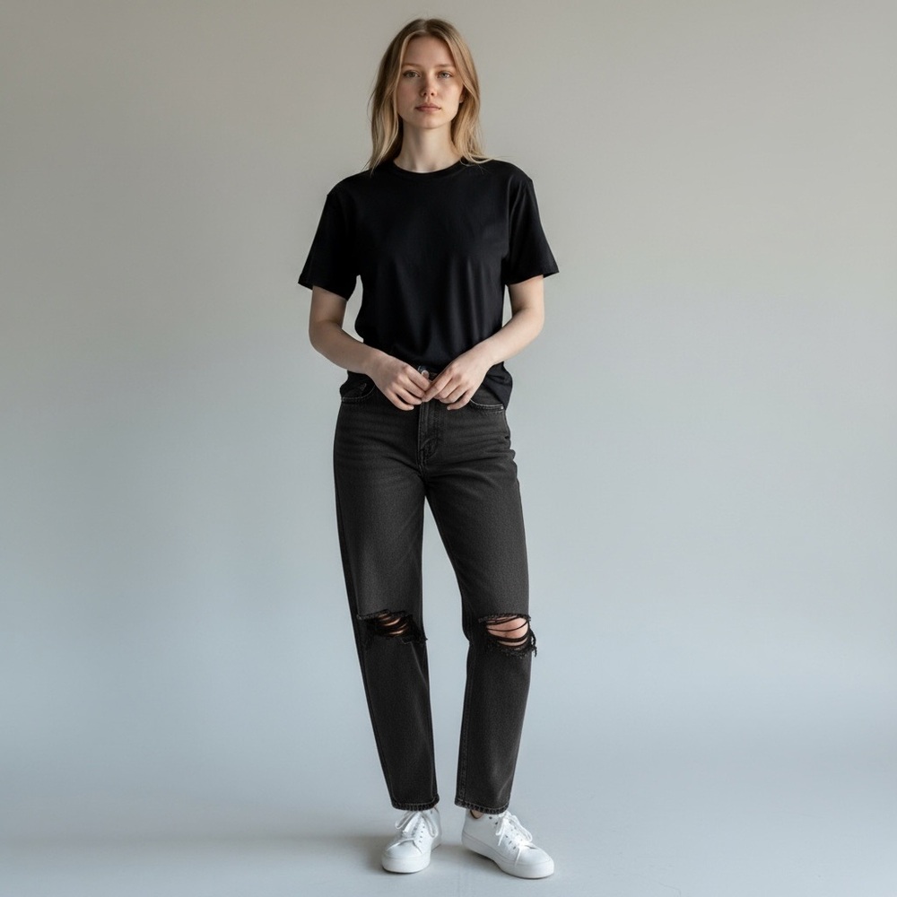 KanCan Black Distressed Boyfriend Jeans -Various sizes